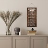 Farmhouse Kitchen Rules Sign, Rustic Wooden Plaque, 12x6inch (J10)