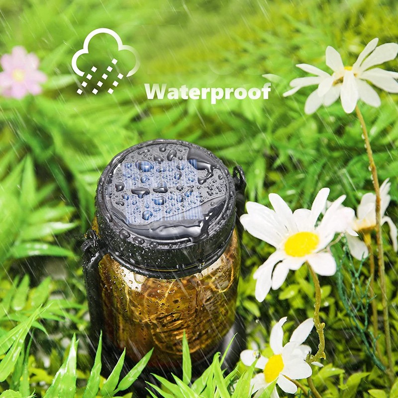 Outdoor Solar Lantern Auto Sensing ABS Glass Soft Warm Light