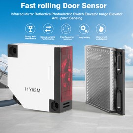 VIFERR Photoelectric Switch Sensor E3JK-R4M1 Specular Reflection Photoelectric 90-250V AC 3A Proximity Switch Retroreflective Distance Induction 4M