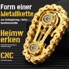 Golden Metal Chain Wheel Cube Chain Gears Linking Bicycle Chain