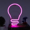 Bulb Shape Neon Light LED Sign for Wall Decor Party