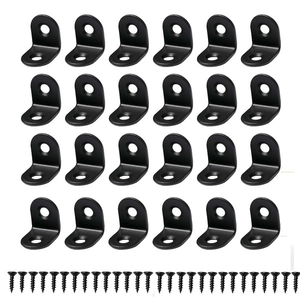 Small Angle Brackets, 20 pcs L Bracket, Stainless Steel Corner
