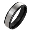 Paula & Fritz® Brushed Stainless Steel Ring Women's Ring Engagement