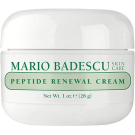 Mario Badescu Crema renovadora de péptidos para pieles mixtas, secas y sensibles | Crema facial antienvejecimiento formulada con palmitoil tripéptido-1 e hialuronato de sodio | 1 onza