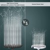 Drenky Shower Head Rain Shower Black 8 Inch Round Stainless