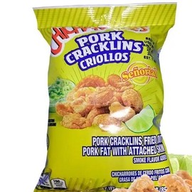Pork Flavored Chicharrones Criollos original from Guatemala. Snack dorito - Specification: 3 bags chicharron criollo señorial