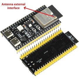 SP-Cow 3pcs ESP32-S3 DevKitC-1 N16R8 ESP32 S3 WROOM-1-N16R8 WiFi Module + 5.0 Bluetooth Internet Development Board With 2.4GHz Antenna and one Data Cable
