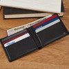 Leatherology Premium Black Oil Thin Bifold Wallet - 6 credit