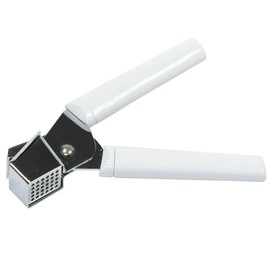 Chef Craft Classic Garlic and Spice Press, 6.88 inch, White and Chrome