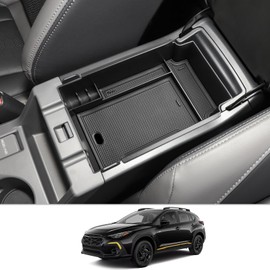 CDEFG for 2024 2025 2026 Crosstrek Center Console Organizer Tray for 2024 2025 2026 Subaru Crosstrek Hybrid/Impreza Accessories Middle Console Organizer Armrest Tray Storage Box Tray