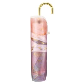 Wpc. PT-0063-002 Vinyl Umbrella, Ink Art Umbrella, Mini, Pink Folding Umbrella, Rain Umbrella, Long Usable, Ribs, 19.3 inches (49 cm), Women's, Work Commute, School, Women's, Nuance, Fashionable,