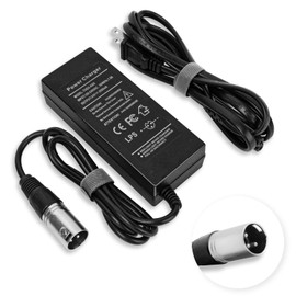 2025 Upgrade 24V 2A Electronic Charger for Go-Go Elite Traveller, Pride Mobility, Jazzy Power Chair Charger (with 3.9ft US Power Cord)