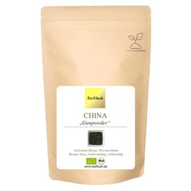 China Gunpowder, Black Organic Tea, 100 g, Harvest 2023, Prefecture: Hubei Flavour: Slightly Smoky, Full-bodied