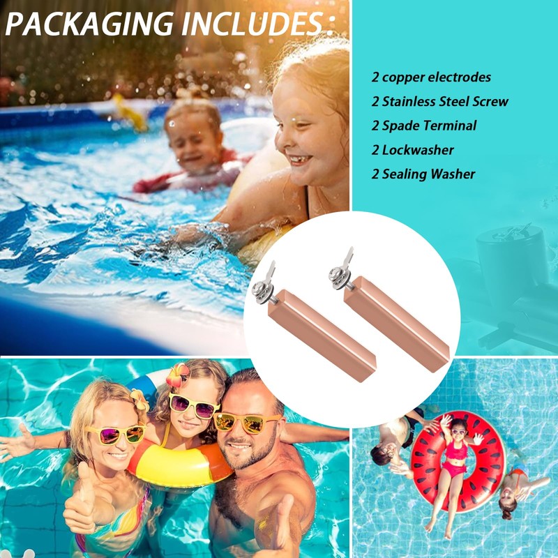 XYgdhqpt Swimming Pool Copper Electrodes Compatible with Perma Salt Chamber,Replacement
