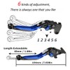 Brake Clutch Levers Foldable Extendable CNC Motorcycle Accessories For Suzuki