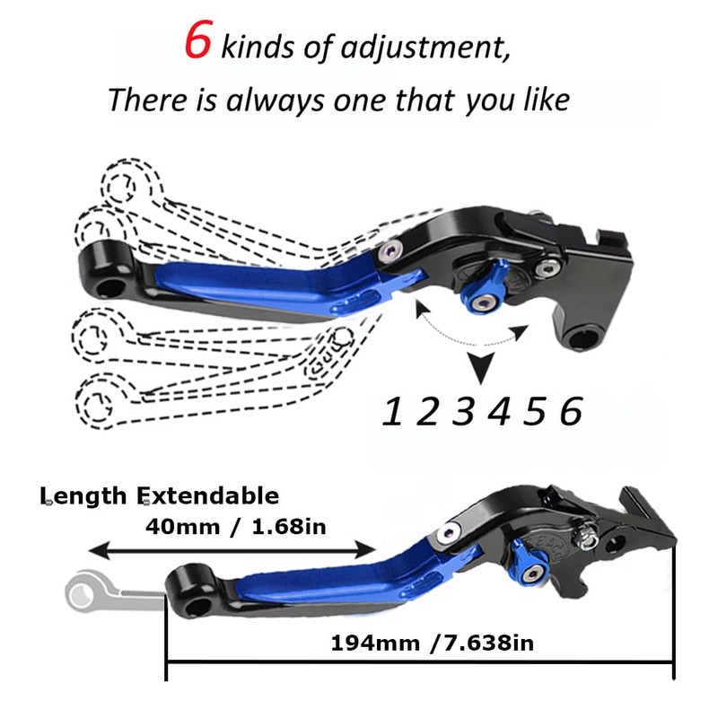 Brake Clutch Levers Foldable Extendable CNC Motorcycle Accessories For Suzuki