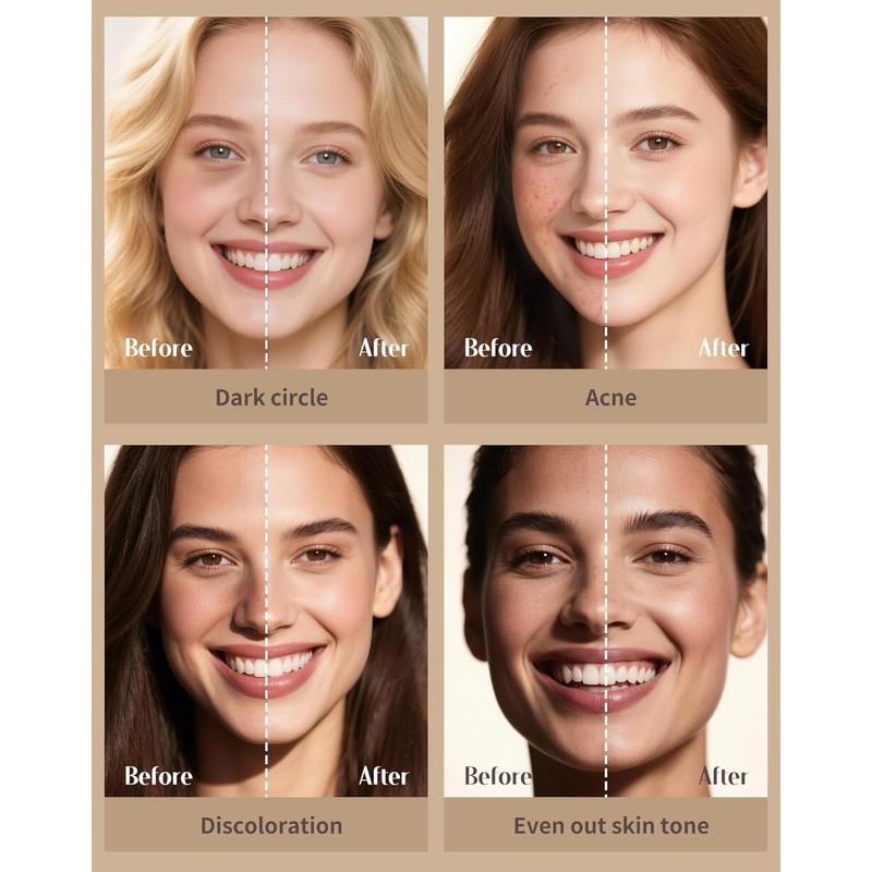 bayfree Tinted Moisture Foundation Balm, Foundation 24-Hour Long-Term Hold, Moisturiser,