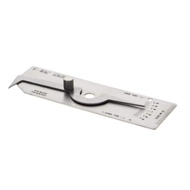 Utoolmart V-WAC Type Undercut Gauge, Metric Single Fillet Weld Depth Gauge, Stainless Steel Welding Measure Inspection Tools for Welding Inspection, Checks Undercut, Crown Height, Porosity 1 pcs