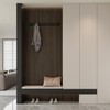 Yutianli PVC Slat Wall Panel Peel and Stick 118"x 15.7"