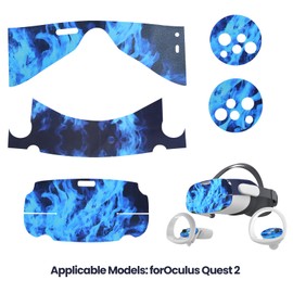 VR Glasses Skin Stickers,Protective Skin Decals Removable Glasses Sticker,Controller Skin Stickers,VR Accessories for Quest 2