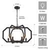 Lanhall 6 Light Farmhouse Chandelier Black Dining Room Light Fixture