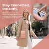 Anti Theft Leather Bag, Touchscreen Phone Crossbody Bag for Women,