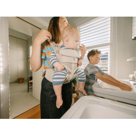 Ergobaby Omni Classic Baby Carrier Newborn to Toddler - Breathable Baby Carriers for Summer - All-Position Carrier with Lumbar Support (7-45 Pounds), Mesh, Natural Beige