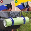MELOTOUGH 4Pk 1" x 2ft Lashing Strap with Alligator Thumb