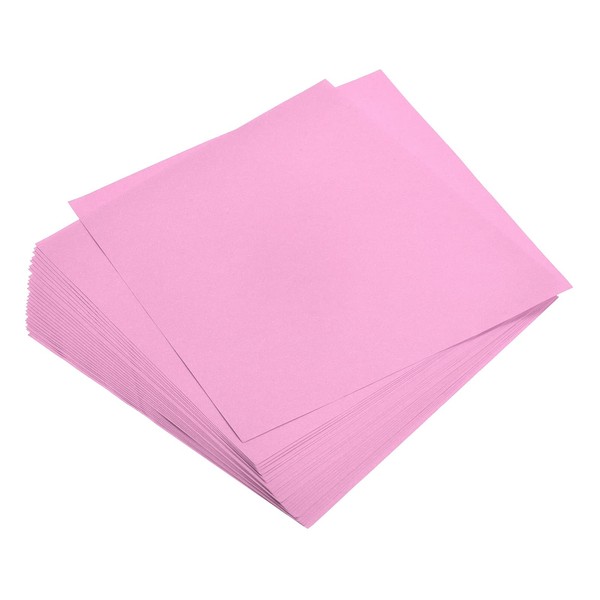MECCANIXITY Origami Paper Double Sided Pink 6x6 Inch Square Sheet