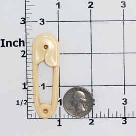 Baby Diaper Pin Silicone Mold use with Fondant, Candy, Food Safe, Polymer Clay, Resin Mold and Epoxy. Perfect size for baby shower cupcake toppers.