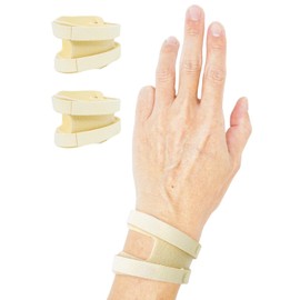 REOLF TFCC Sports Wristband, Left and Right Hand Set, For Wrists, Thin, Unisex, Wrist Protection, Injury Prevention (S Size, Left & Right Set, Beige)