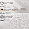 Premium Oilcloth Tablecloth Vinyl Oilcloth Washable Round 150 cm White