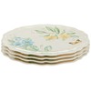 Lenox Butterfly Meadow Melamine Dinner Plates (Set of 4), White