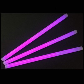 Glow Sticks Bulk Wholesale, 10 12” 15mm Dia. Purple Industrial Grade Jumbo Light Sticks, Bright Color, Glow 14 Hrs, Safety Glow Stick 3yrs Shelf Life, Ideal for Camping & Emergency, GlowWithUs Brand