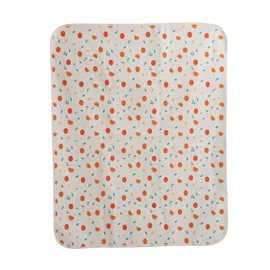 Waterproof Changing Pad Liner Washable Breathable Cotton Diaper Changing Pad 80x100cmSweet Orange Type