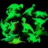 AOEVUIR 12 Pieces Luminous Dinosaur Toy Figures Realistic Mini Dinosaur