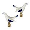 Royal Designs, Inc. Blue & White Porcelain Bird Finial for