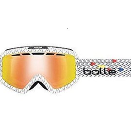 Bolle Nova II Goggles, Matte White Reptile, Fire Orange Lens