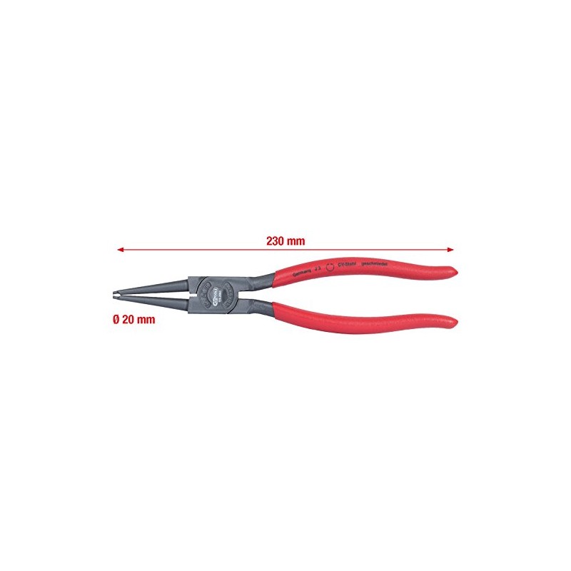 KS Tools 119.2063 Circlip pliers for internal circlips, 40-100 mm