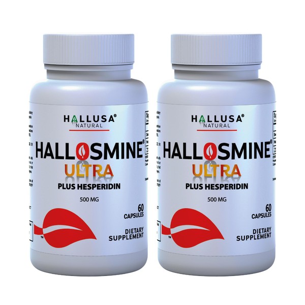 Hallosmine Ultra Diosmin 500mg & Hesperidin 150mg, Circulatory Supplement &