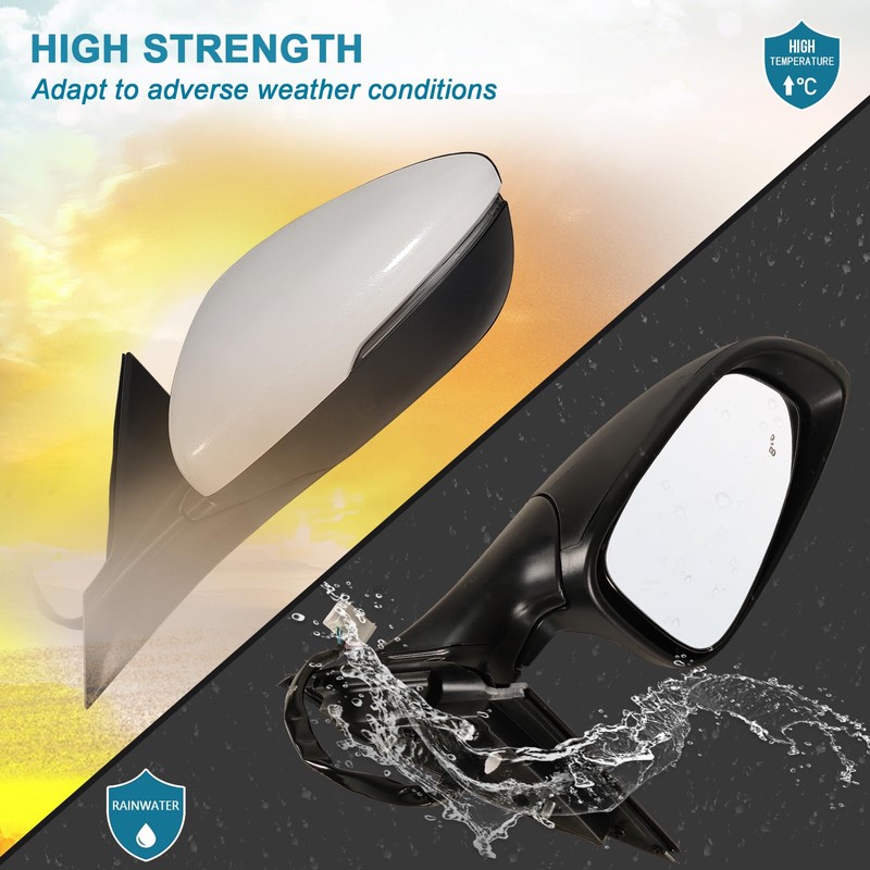 Lqito Left Driver side Mirror Fits 2018-2022 Honda Accord With