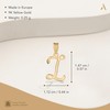 Amberta 9 Carat Gold Italian Charms Pendant for Men and