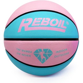 REBOIL Grip Basketball (Size 3 & Size 4 Kids, Size 5/6 Youth&Women, Size 7 Adult)- Kids Basketball, Small Basketball, Youth Basketballs, Basketball Gift-Blue-Size 4