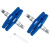 CNC Bike V Brake pads，2 Pairs Bicycle Brake pads，Blue