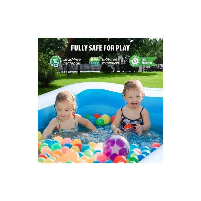 30518356cm Alberca Inflable Grandes Piscinas Rectangular Azul Ununmx