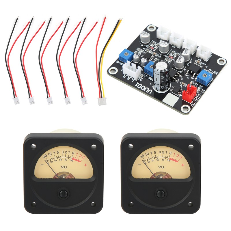 TS-DB45-Q 2Pcs Power Amplifier DB Meter Backlight Audio Level Tester