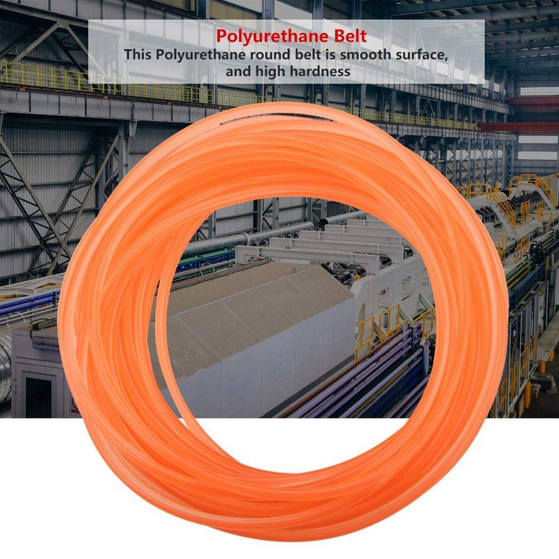 Hilitand Polyurethane Round Belt, Cross Sectional Diameter 0.2 inches (4