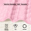 Yaopelky Wickelunterlage, waschbar, wiederverwendbar, wasserdicht, längere Wickeltischabdeckung, Rosa, 3 Stück