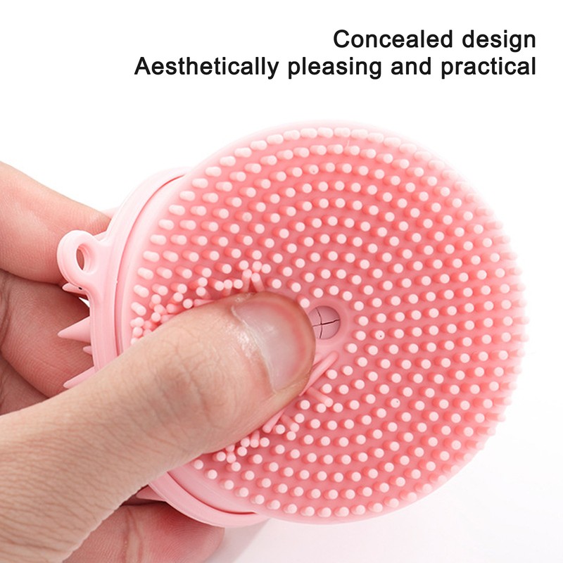 3 In 1 Cleansing Shampoo Manual Massage Brush Dual Head