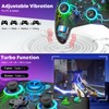 GAMSINGY Wireless PC Gaming Controller -RGB Lightning Pro Gamepad for